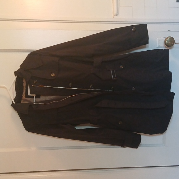 a new day Women's Navy Blue Belted Trench Coat - Picture 7 of 11